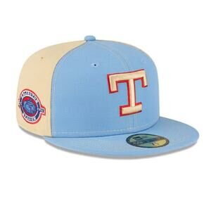 New Era MLB Texas Rangers 59FIFTY Fitted 7 5/8 Cap Arlington Stadium Side Patch